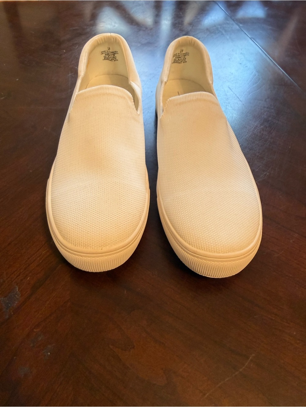 Old Navy Women's Slip-On Canvas Loafers in White